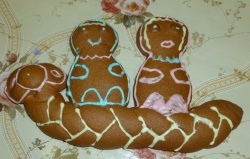 Einer der gestalteten Lebkuchen